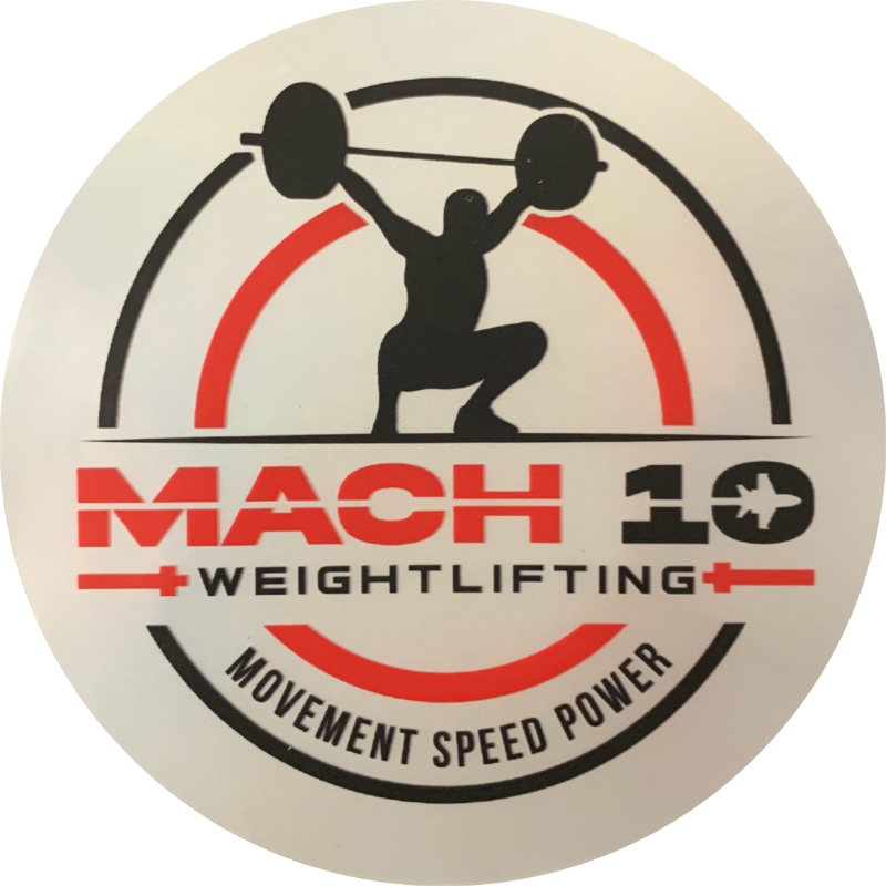 Mach10 Weightlifting Holographic Sticker