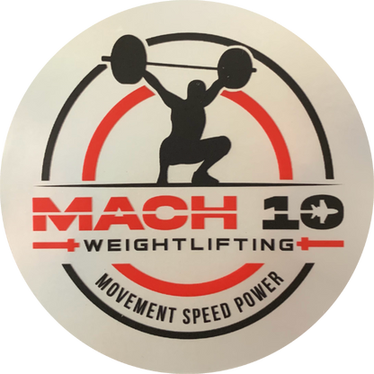 Mach10 Weightlifting Holographic Sticker